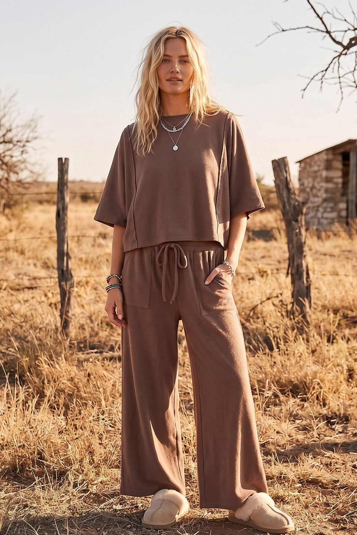 Boxy Top & Wide Pant Set