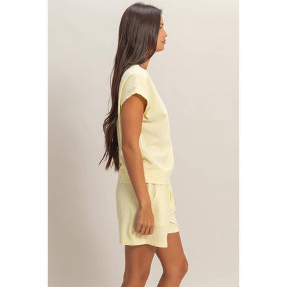 Sleeveless Shorts Set