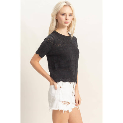 Textured Knit Top