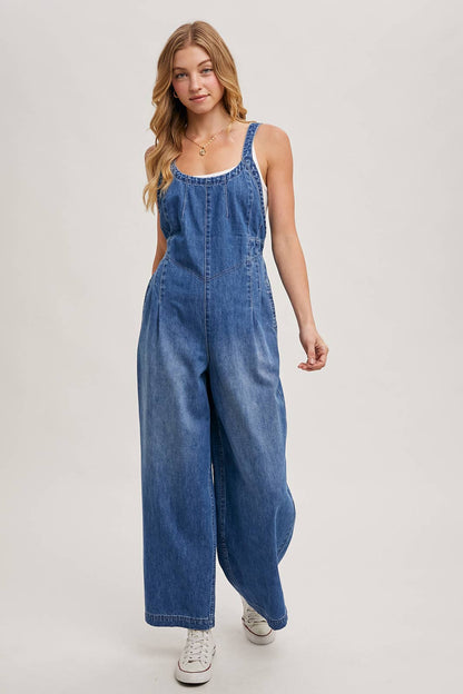 DENIM OVERALL JUMPSUIT