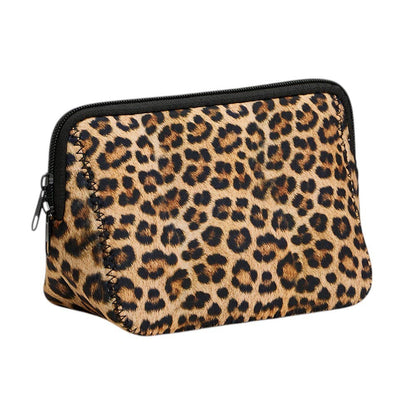 Leopard Printed Cosmetic Pouch Bag / Organizer