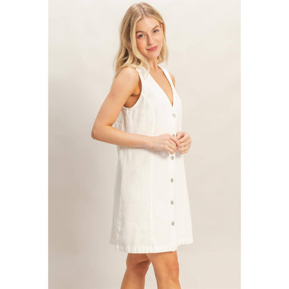Button Down Denim Dress