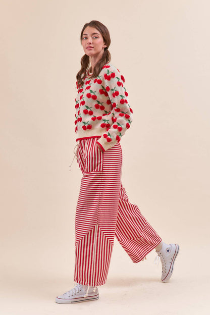 Striped Parachute Pants