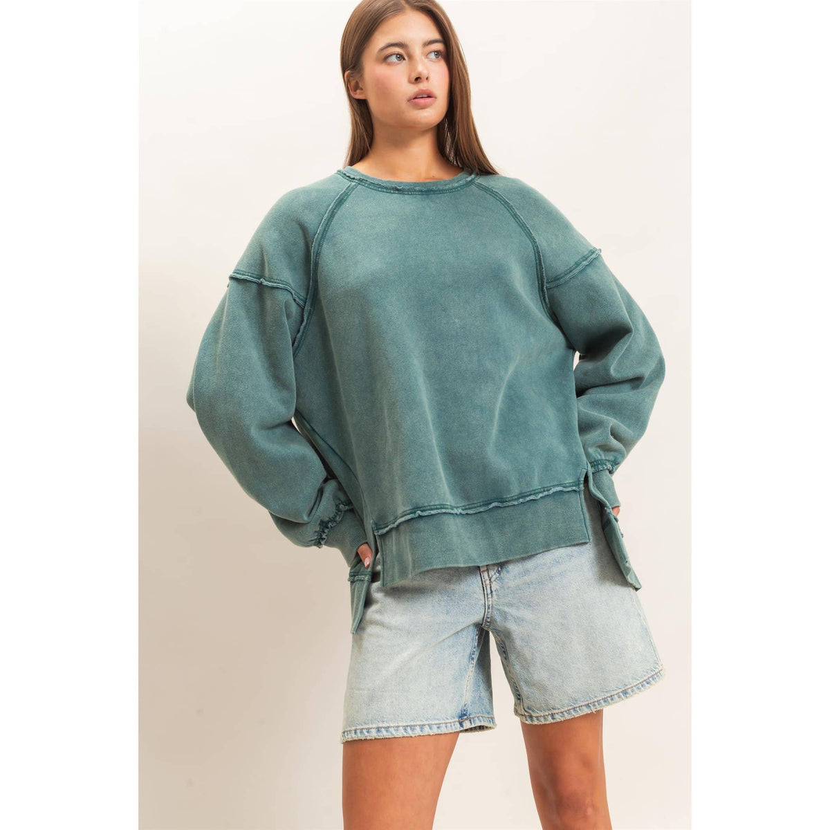 Raw Edge Sweatshirt