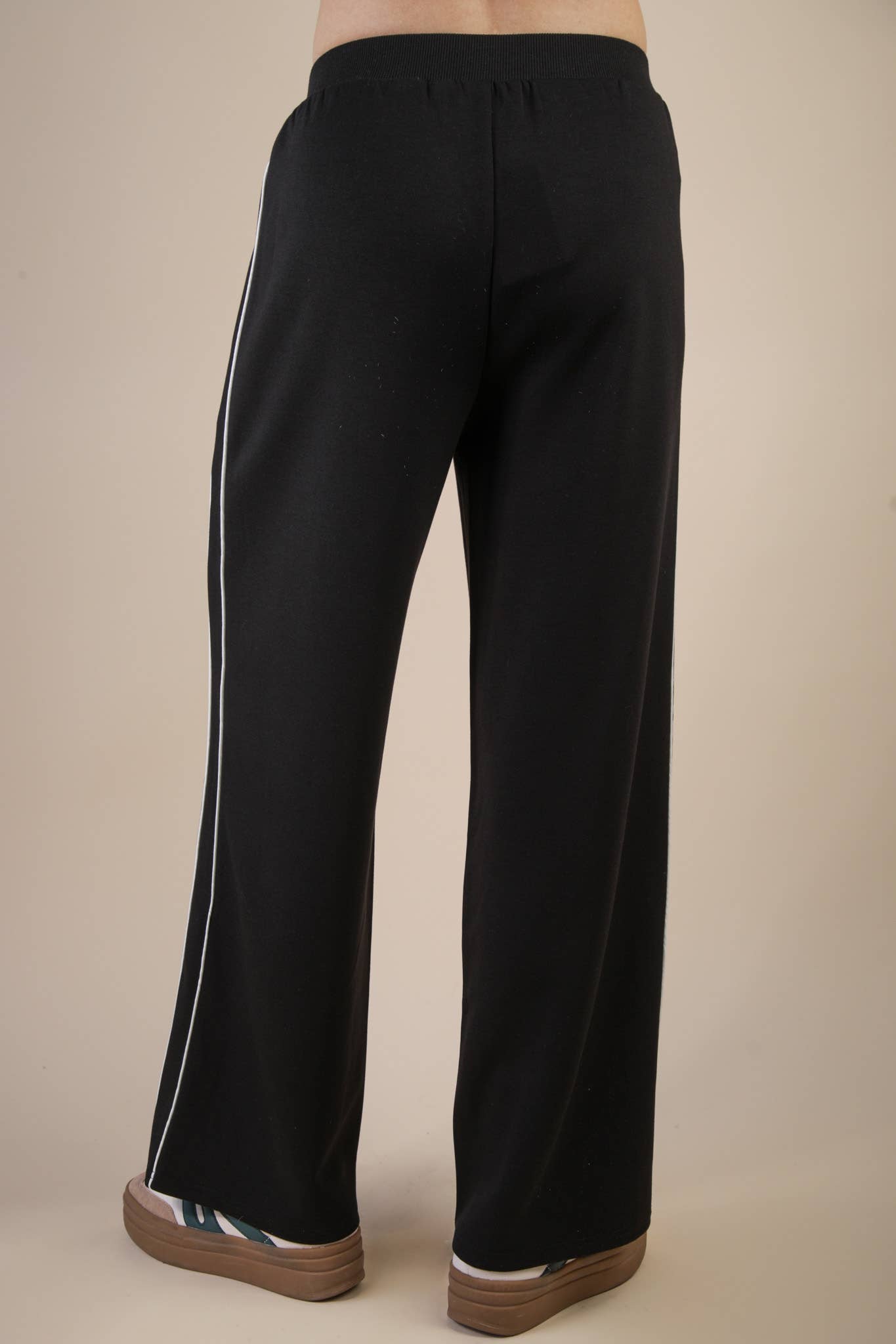 Wide Leg Scuba Sweat Pants