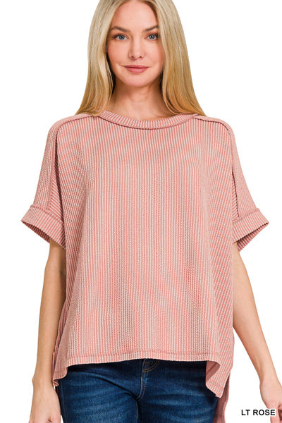 Lucy Basic Ribbed Top