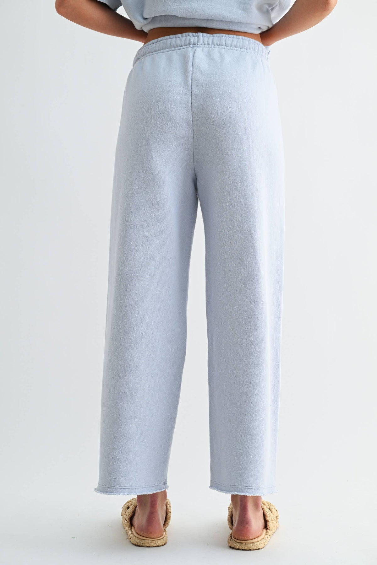Wide-Leg Fleece Pants