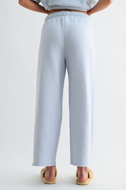 Wide-Leg Fleece Pants