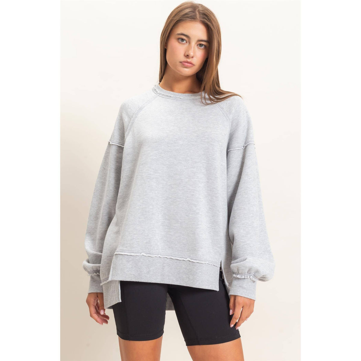 Raw Edge Sweatshirt