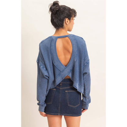 Waffle Open Back Top