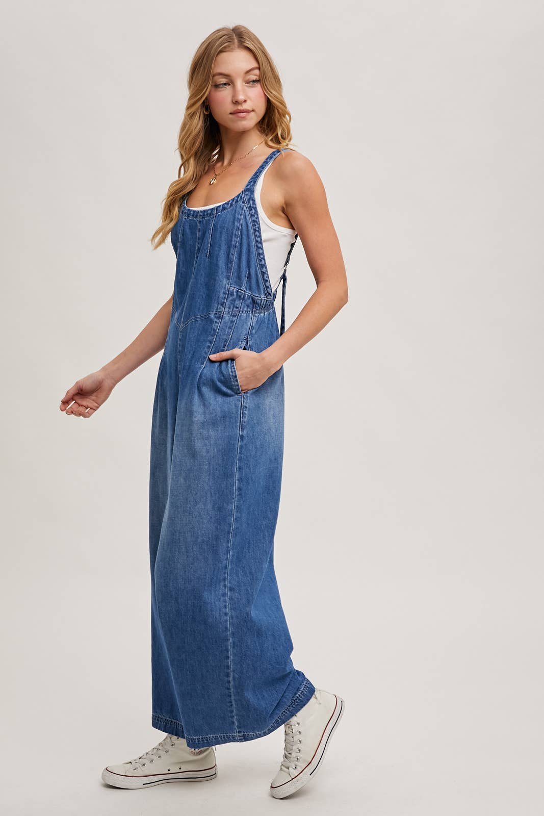 DENIM OVERALL JUMPSUIT