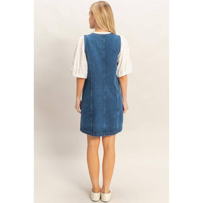 Button Down Denim Dress