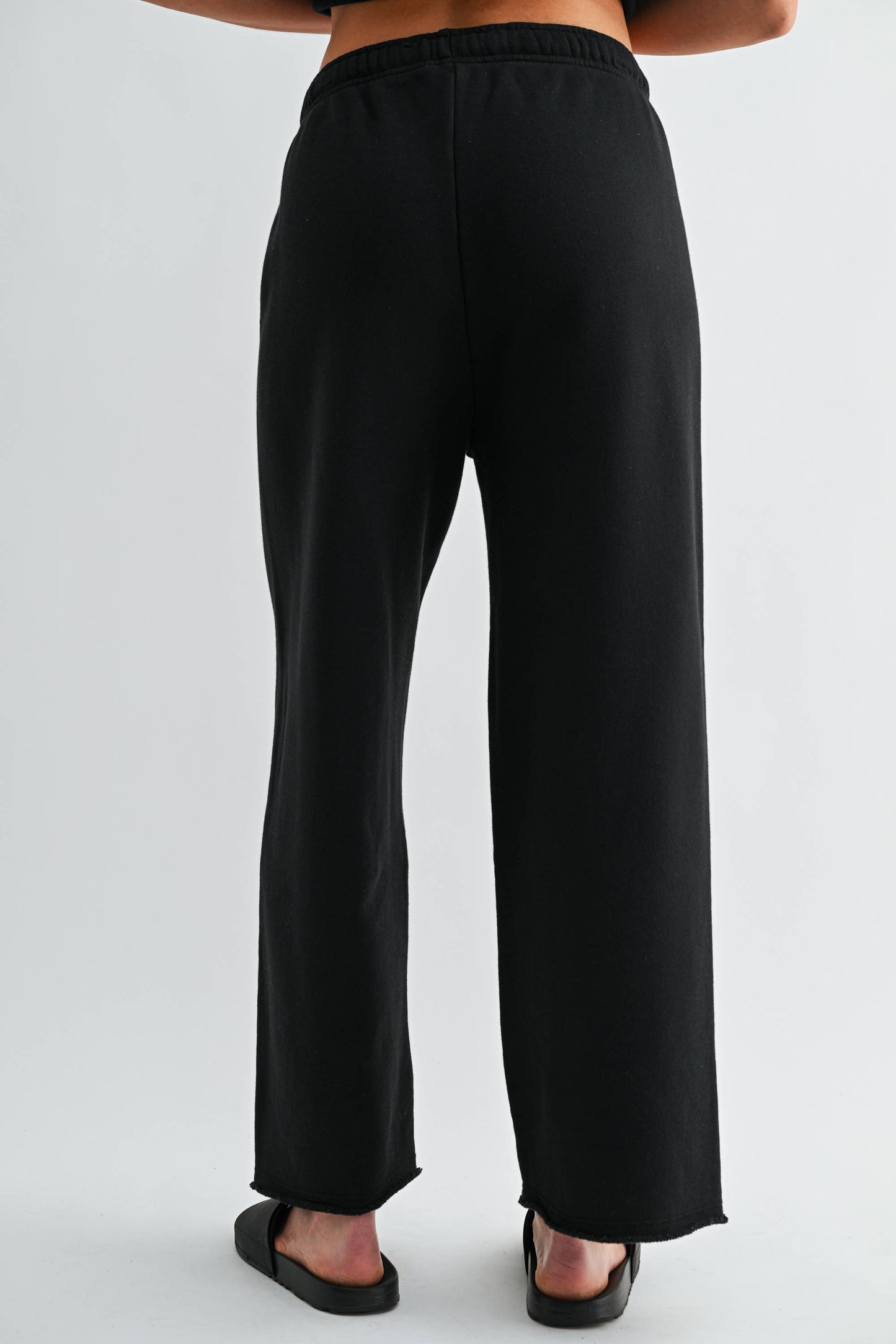 Wide-Leg Fleece Pants