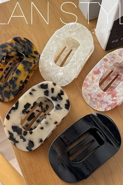 Jumbo Lay Flat Oval Hair Claw Clips Secure Styling | 40H993