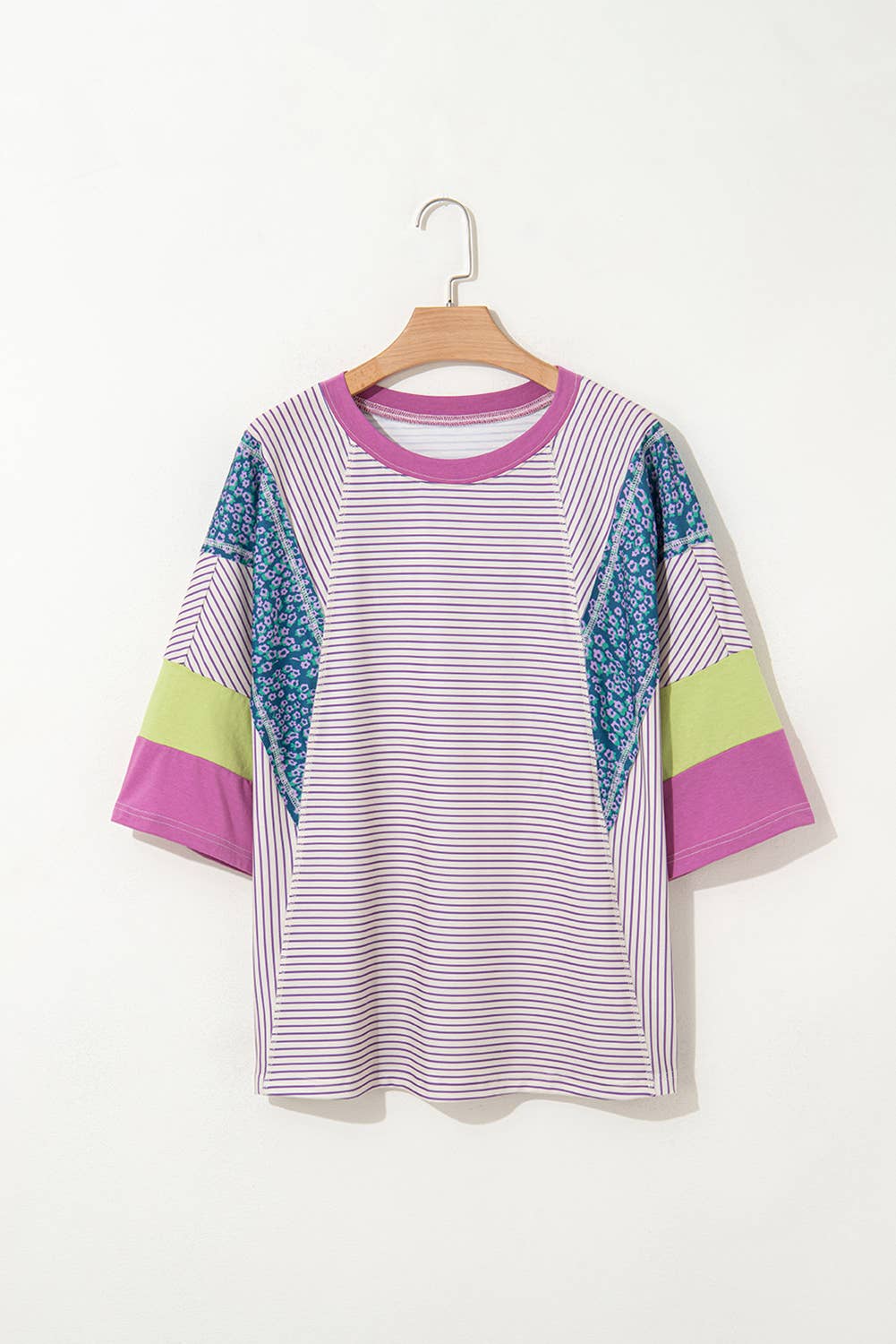 Stripe Floral Top