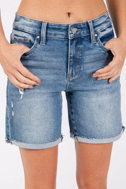 Petra Midi Jean Shorts