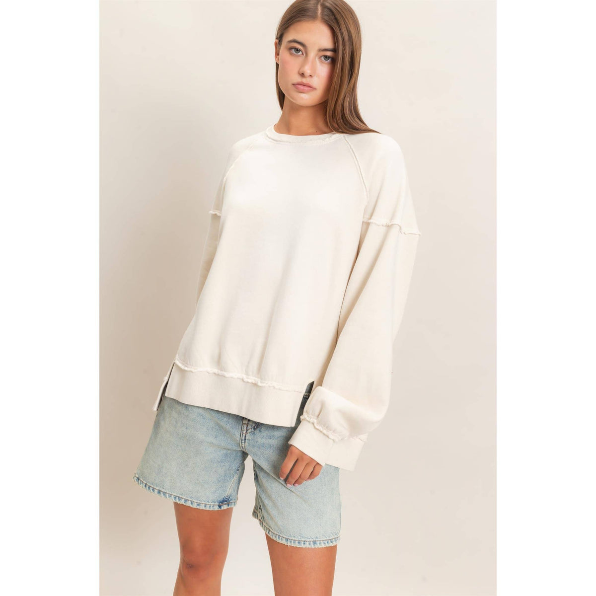 Raw Edge Sweatshirt