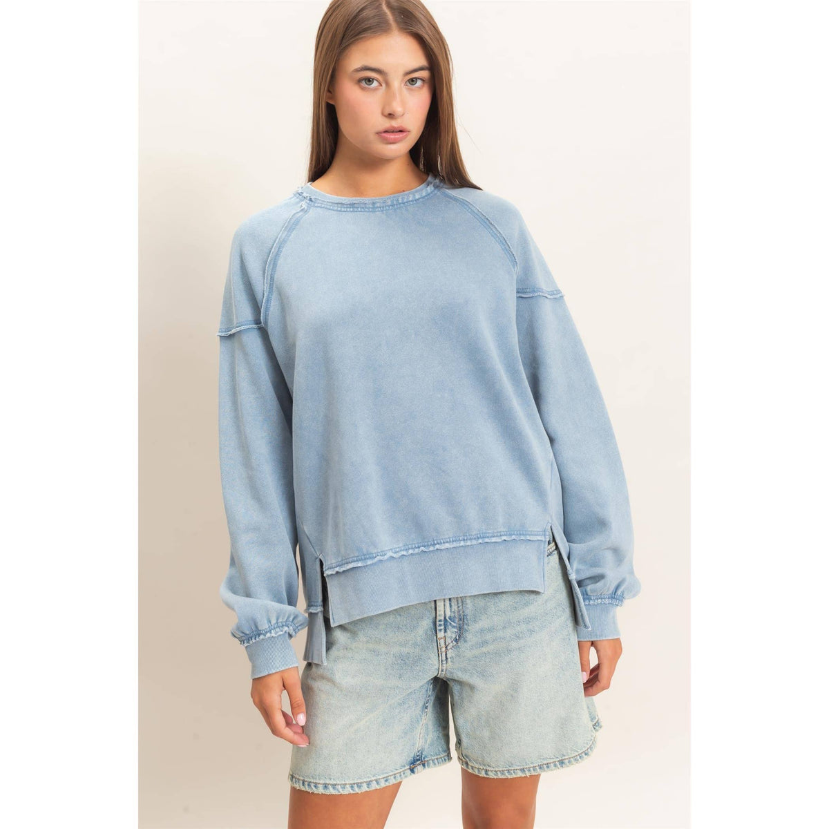 Raw Edge Sweatshirt