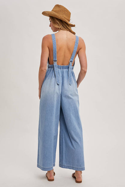 DENIM OVERALL JUMPSUIT