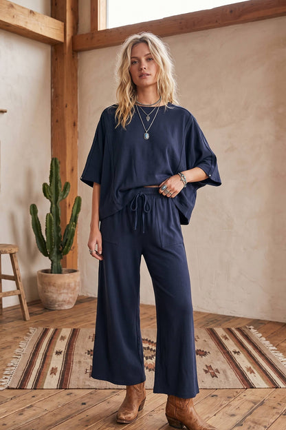 Boxy Top & Wide Pant Set