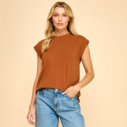 Short Sleeve Solid Top
