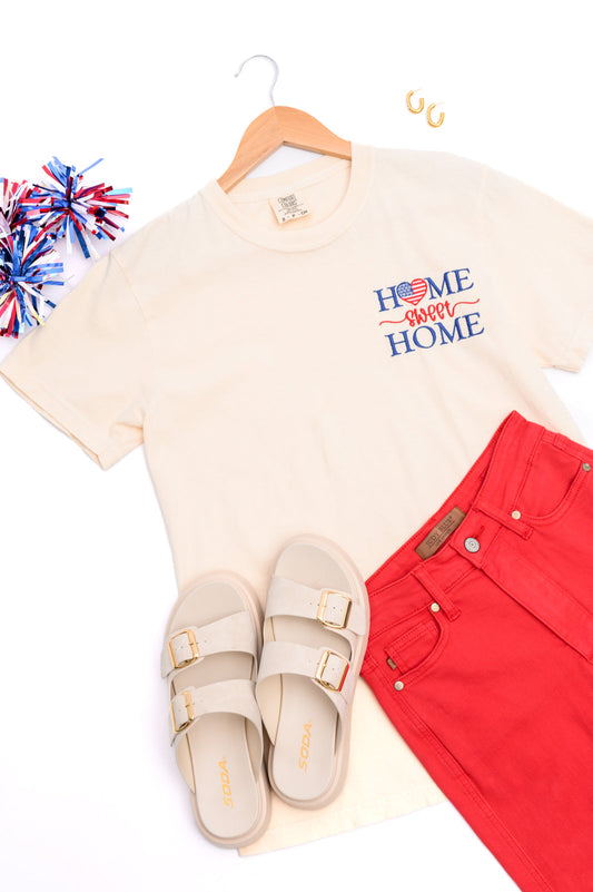 PREORDER: Embroidered Home Sweet Home Tee