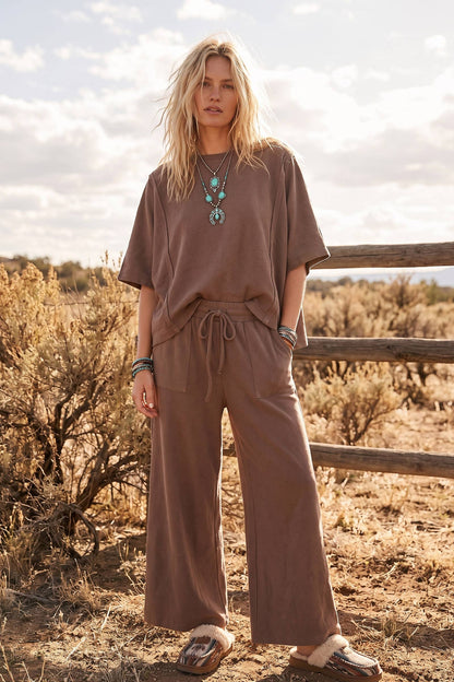 Boxy Top & Wide Pant Set