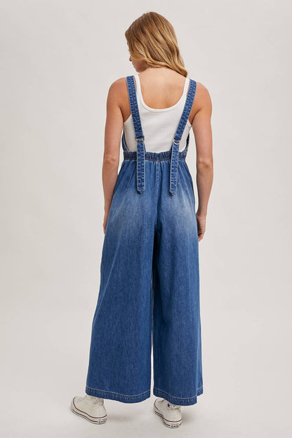 DENIM OVERALL JUMPSUIT