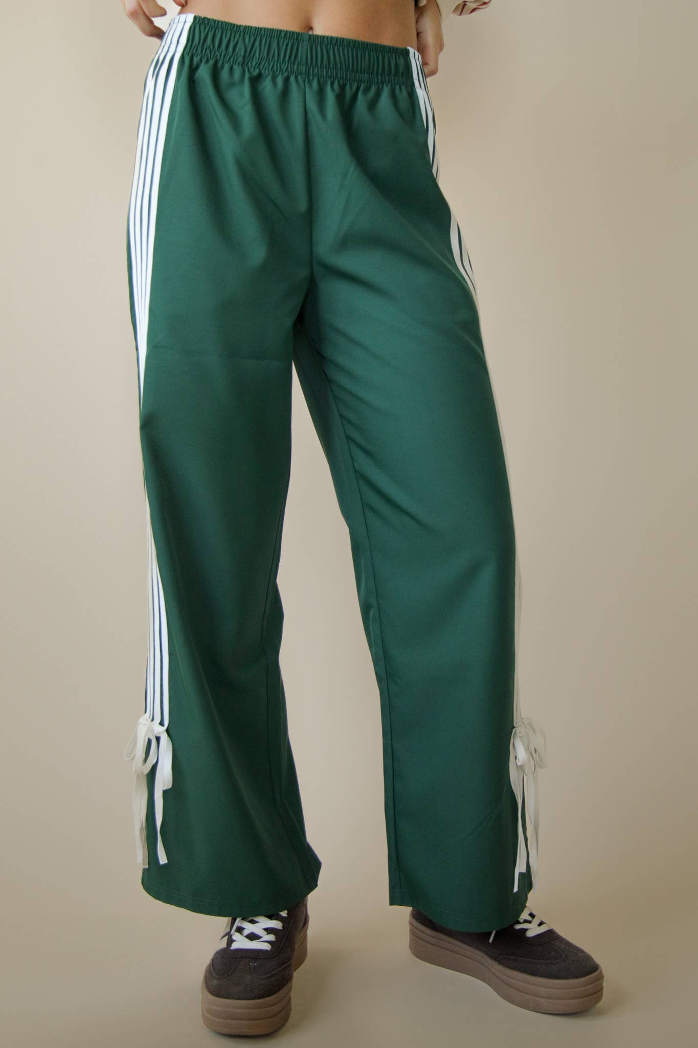 Side Ribbon Jersey Pants