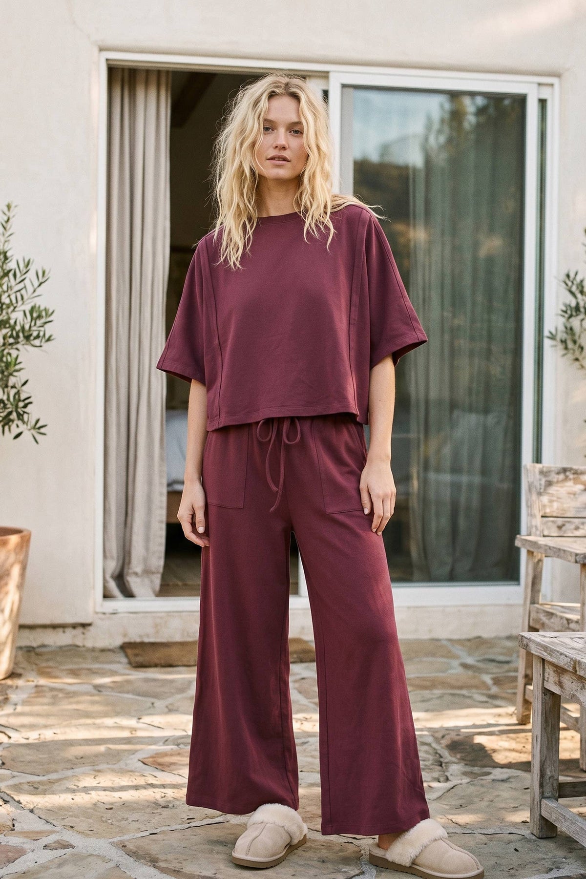 Boxy Top & Wide Pant Set