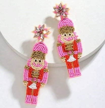 Nutcracker Beaded Earrings