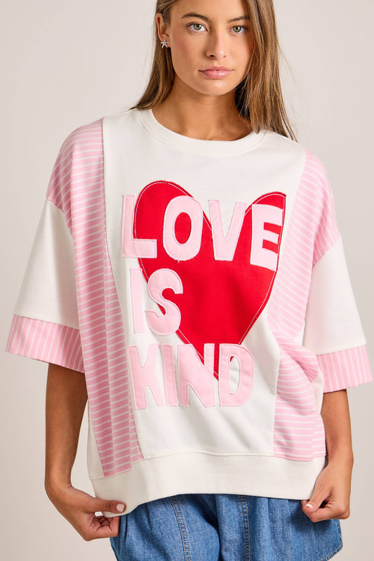 Love Is Kind Heart Top