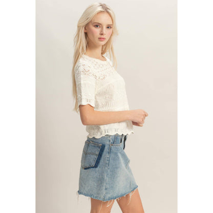 Textured Knit Top