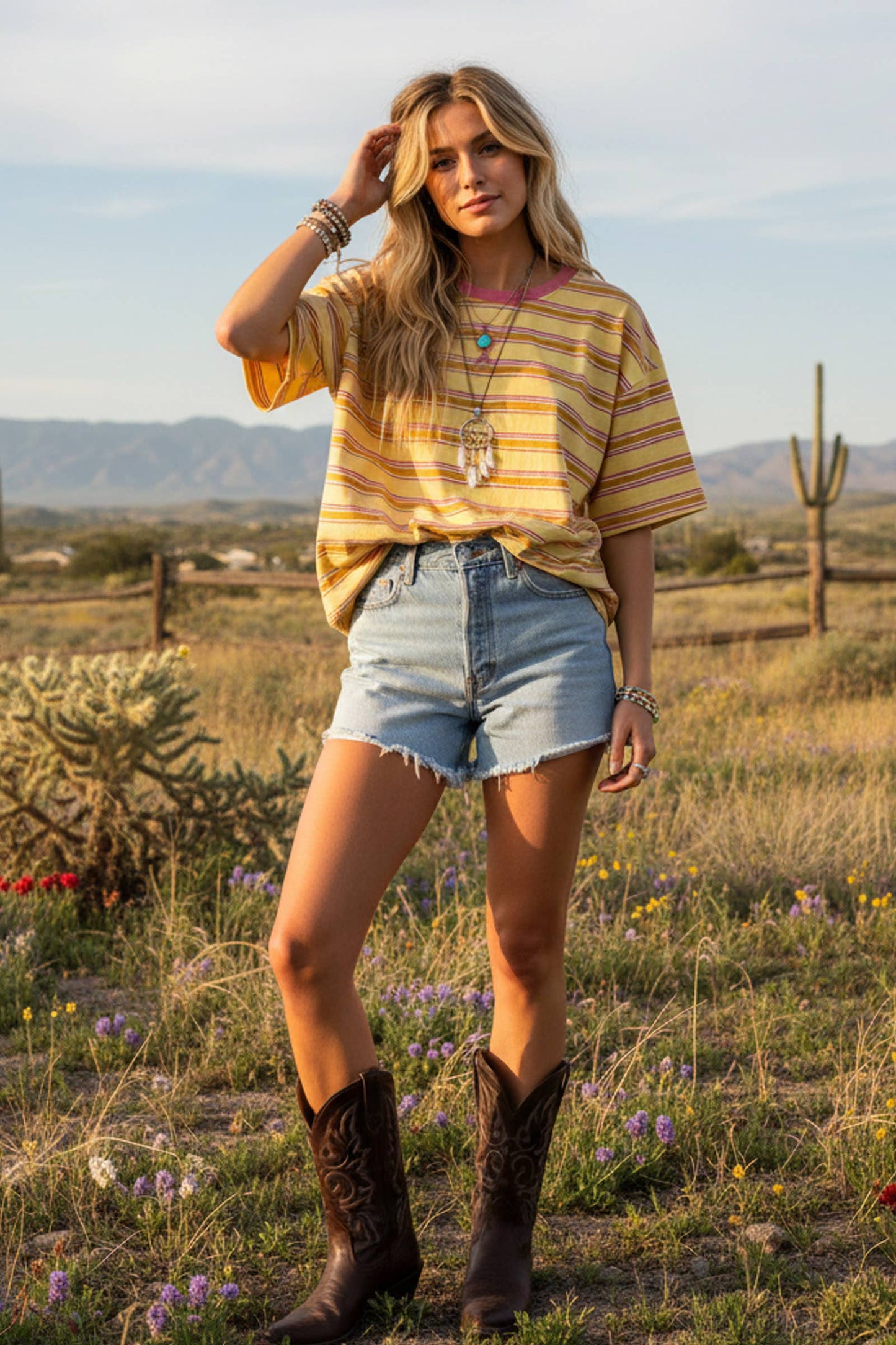 Striped Relaxed Fit Top