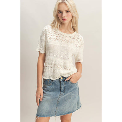 Textured Knit Top