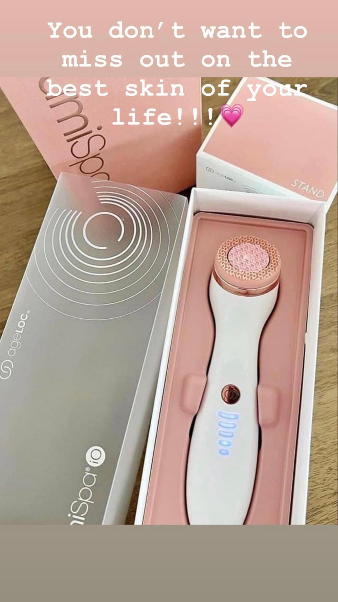 LumiSpa iO (Pink or Blue) w/ cleanser