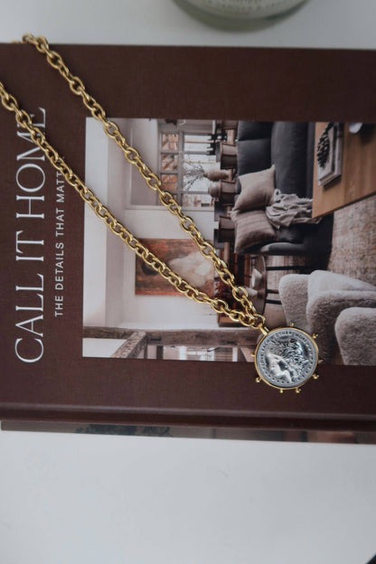 ChanSutt TWO TONED COIN NECKLACE