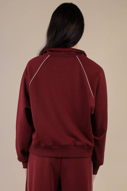 Half Zip Scuba Pullover