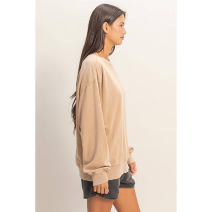 Mineral Washed Crew Neck Sweatshirt