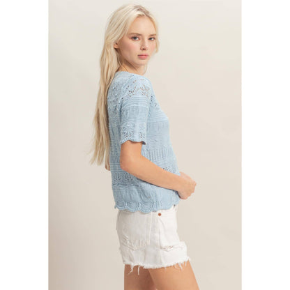 Textured Knit Top