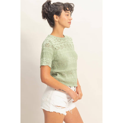 Textured Knit Top