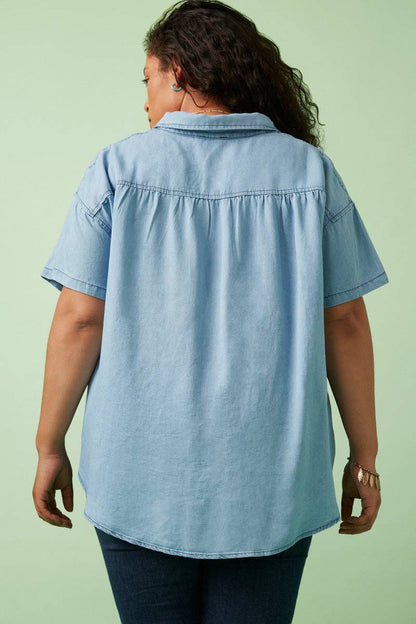 Tencel Pocketed Collared Shirt