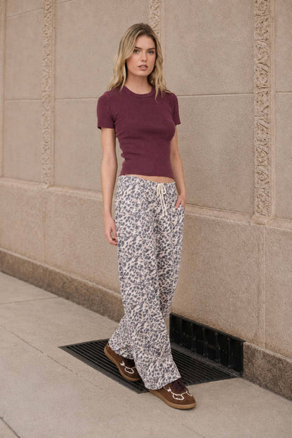 WASHED RIBBED CROP
