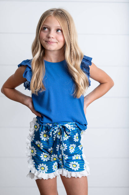 Girls Daisy Short Set