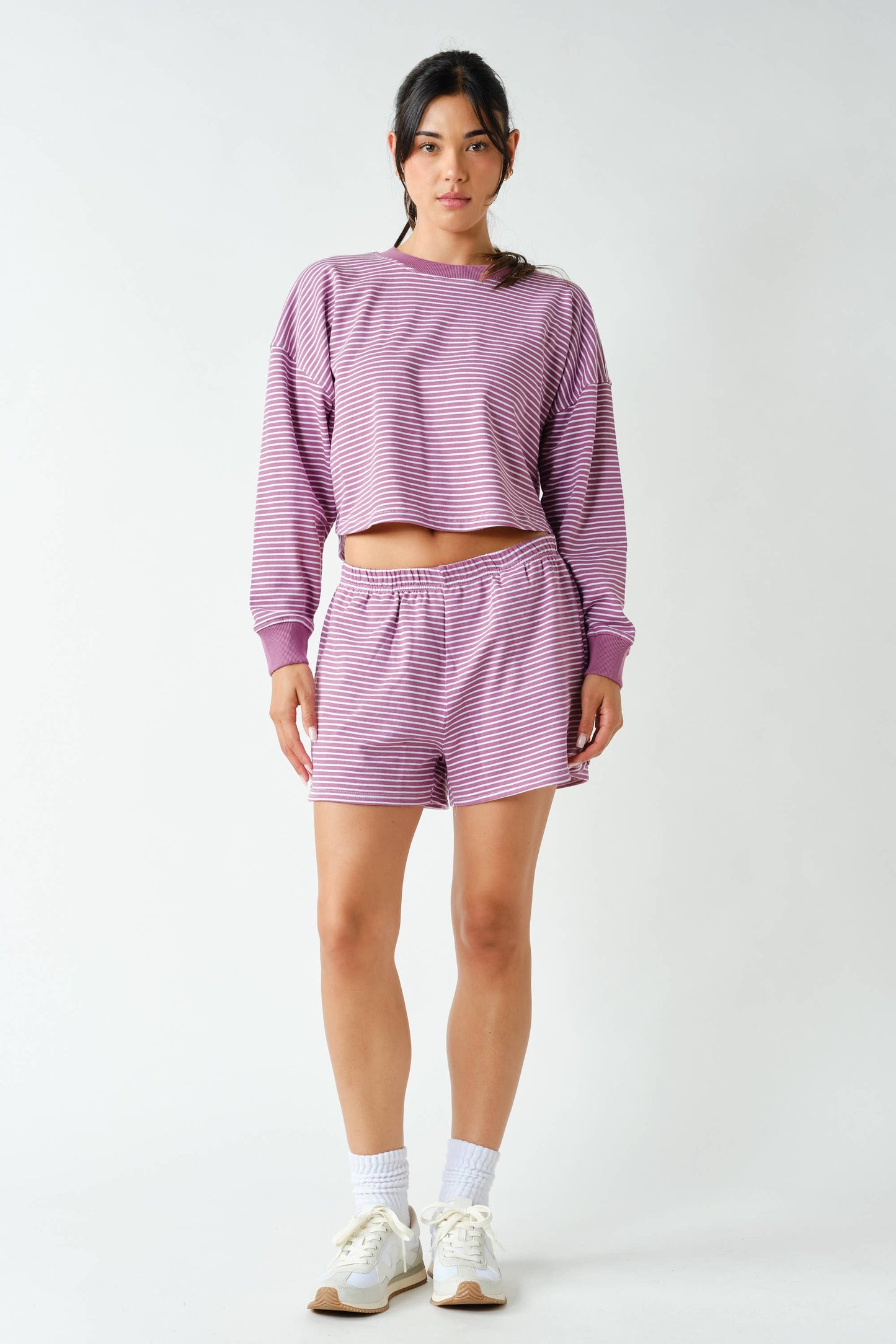 Boardwalk Stripe Crewneck Set