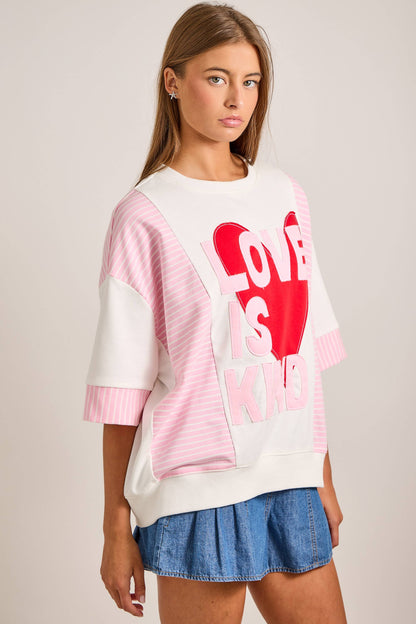 Love Is Kind Heart Top