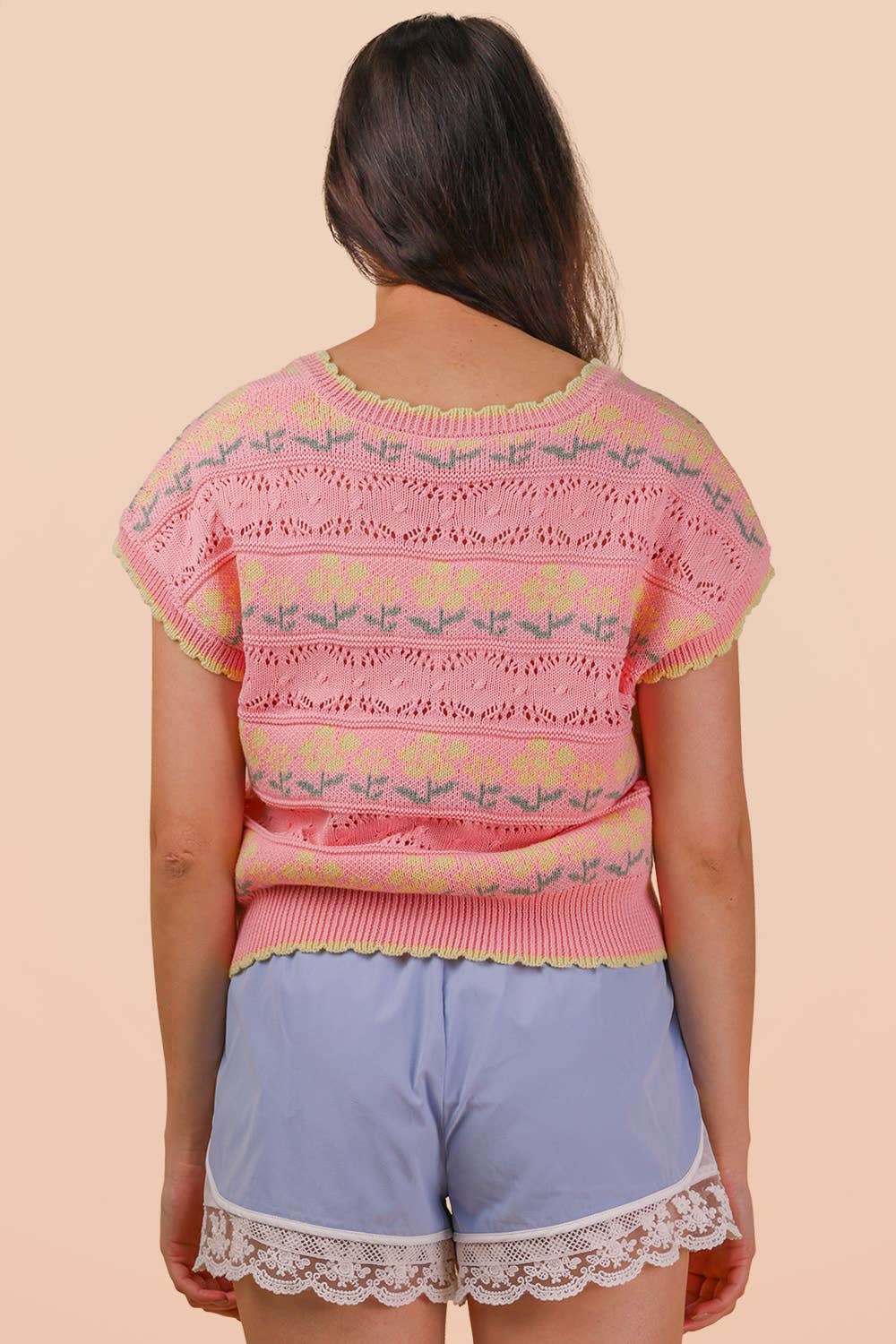 Floral Knit Sweater