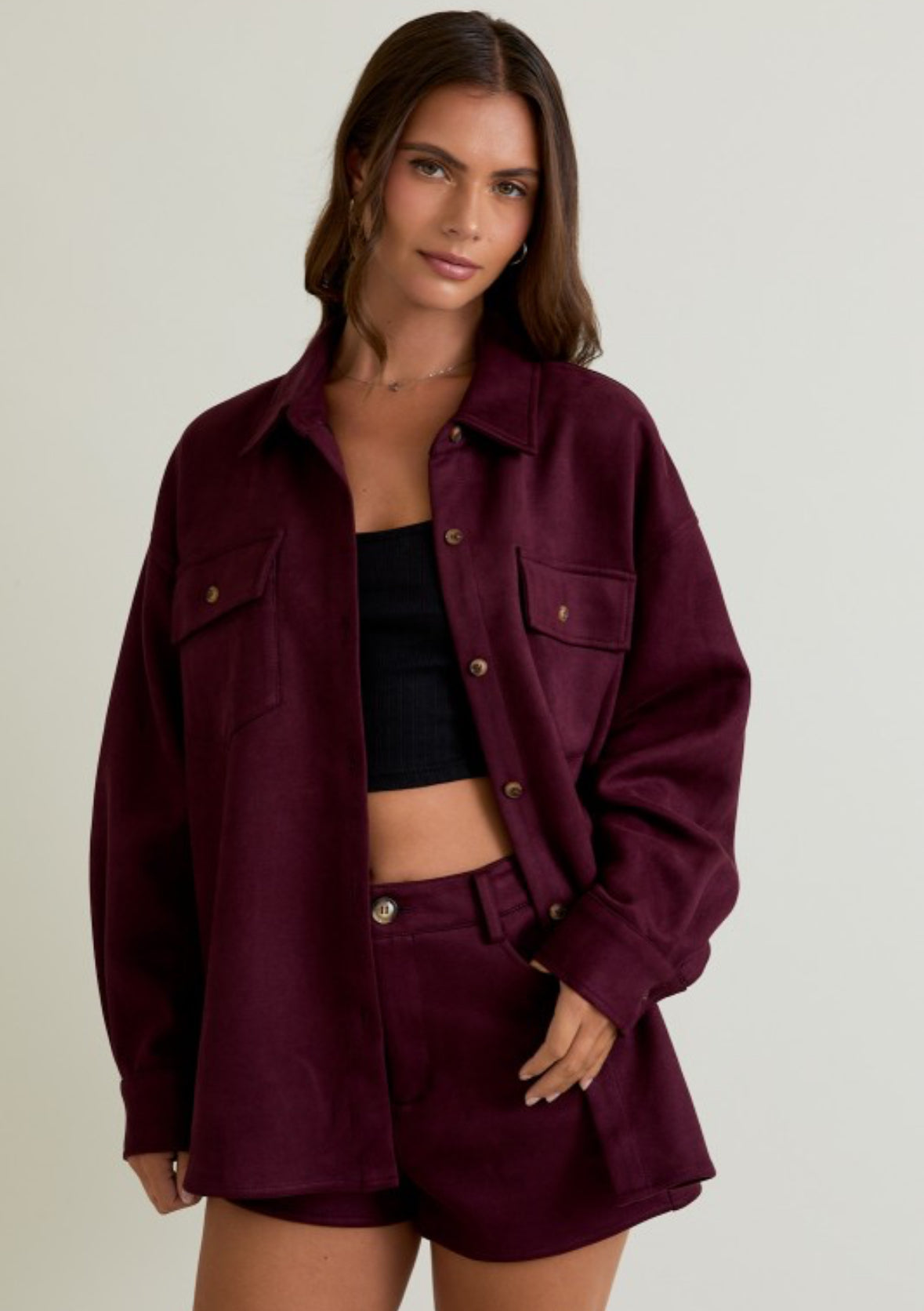 Oversized Suede Shacket