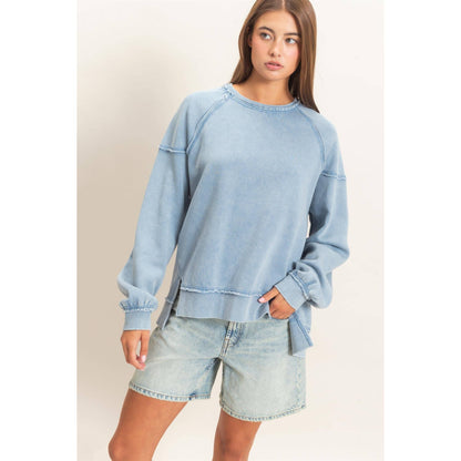 Raw Edge Sweatshirt