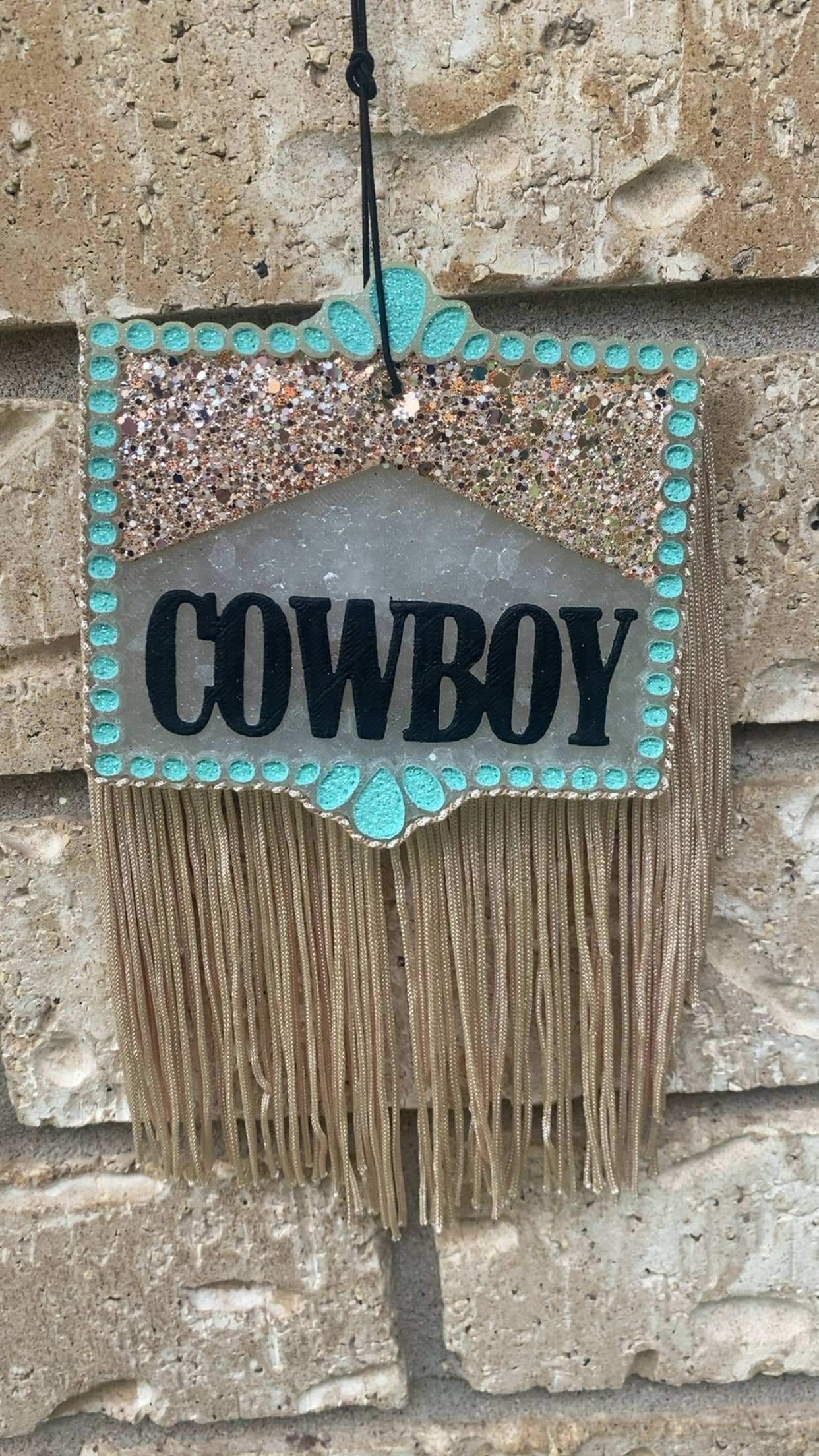 Cowboy Frame Fringe Freshie